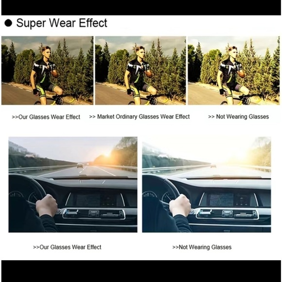 NEW - Men’s Trendy Classic Large Square Framed Glasses (Black / OneSize) - Picture 9 of 10